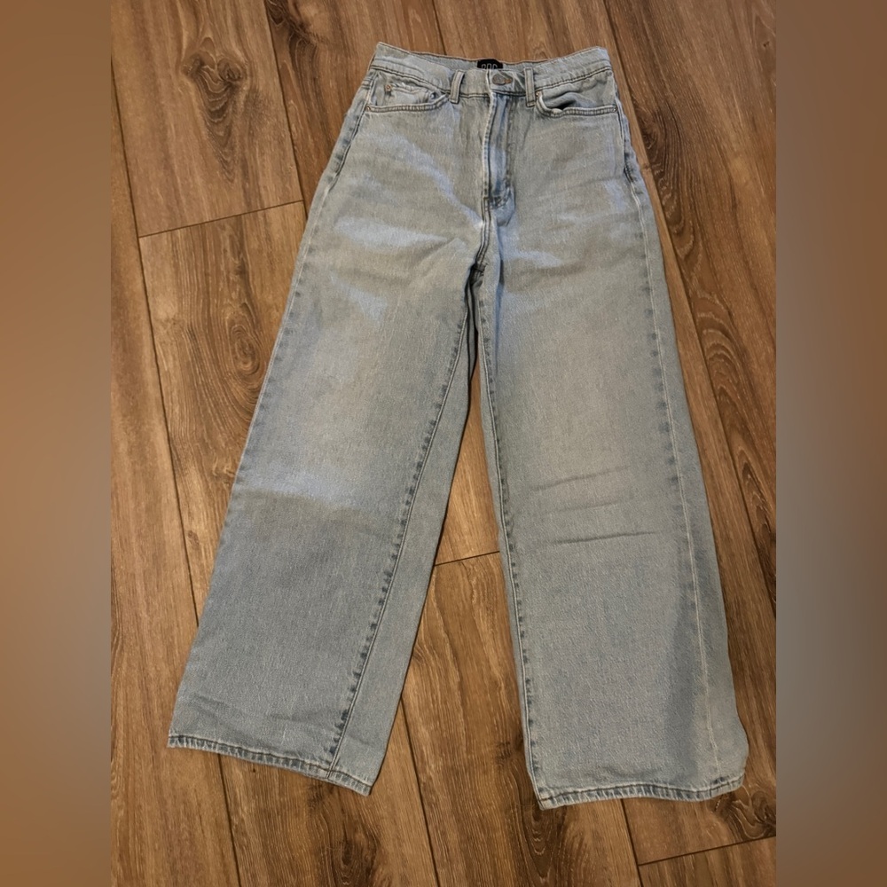 Urban Outfitters Light Wash Wide Leg Jeans